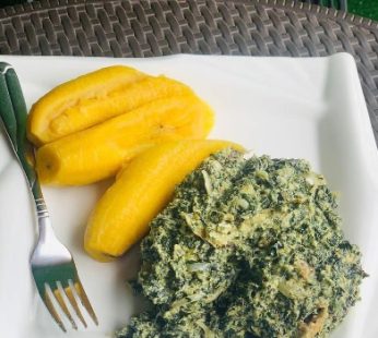 Ndole & Ripe Plantains